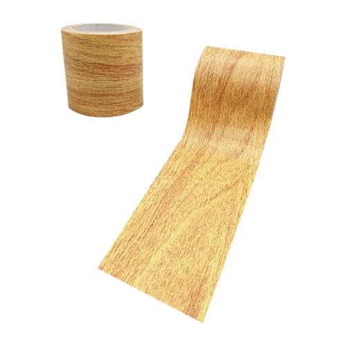 Image of 2.2 Inch Wood Grain Repair Tape Door Floor Patch Tape Wallpaper Border Tape Furniture Chair Repair Tape Wood Color Duct Tape Handicraft DIY Tape Golden