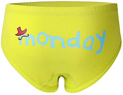 Bestsmile Roupa íntima infantil para meninas pequenas calcinhas para bebês dias da semana calcinhas