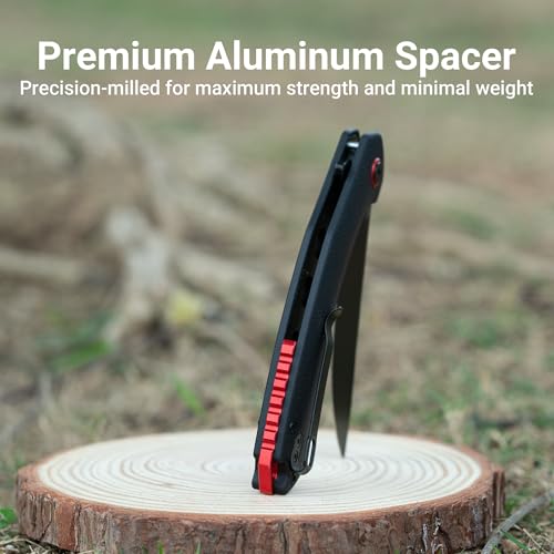 Image of CJRB Tactical Knife, Small Folding Pocket Knife with AR-RPM9 Steel Blade and G10 Handle for Men Outdoor, Survival, Hunting, Camping Gobi(J1906B) Black