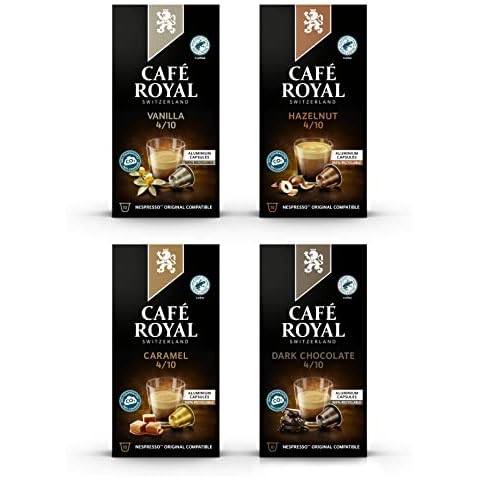 Café Royal Kapseln 40 Probierbox - Karamell, Haselnuss, Vanille, dunkle Schokolade Cover