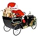 Animated and Musical Santa Driving Vintage Car Christmas Decoration - 31
