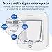 PetSafe Microchip Cat Door, Exterior or Interior Pet Door - Multi-User RFID Access Up to 40 Pets, 4-Way Locking, Weatherproof, DIY Easy Install, Hardware Kit; Privacy for Cat Litter Box or Pet Feeder