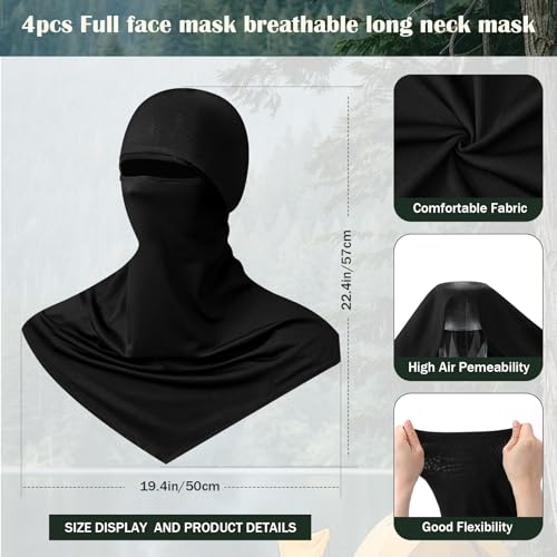 Image of Balaclava Full Face Masks Summer Balaclava Long Face and Neck Cover Breathable Sun Protection for Men Women