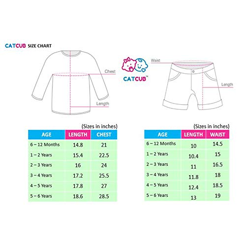 Image of CATCUB Boy's & Girl's Cotton Printed Clothing Set