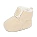 MASOCIO Baby Winterschuhe Mädchen Junge Babyschuhe Winter Baby Lauflernschuhe Boots Winterstiefel Schuhe Beige Größe 20 12-18 Monate
