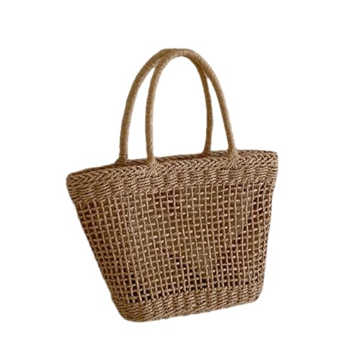 Straw Beach Tote Bag, Rattan Handmade Shoulder Handbags For Women, Vintage - image 1