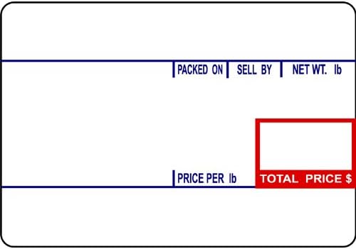 Cardinal Detecto Label, DL1030 Series, 58mm x 40mm, 700/roll, 12 Rolls/ 1 Case