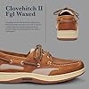 Sebago Clovehitch II FGL Waxed Boat Shoes - Leather Moccasins for Men with Breathable Mesh Panels, Anatomical EVA Midsoles, and Slip-Resistant Outsoles, Brown Cinnamon, 9.5 UK #2