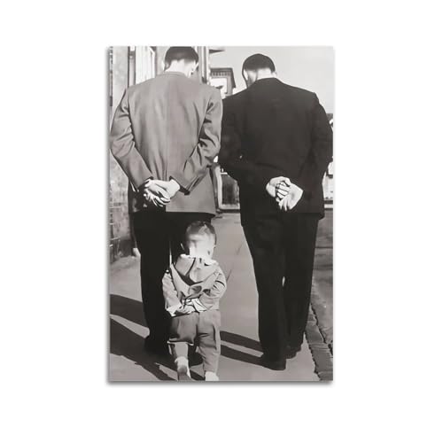 RedMush Poster vintage noir et blanc Robert Doisneau (12) sur toile - Décoration murale pour salon, chambre à coucher - Style sans cadre - 20 x 30 cm