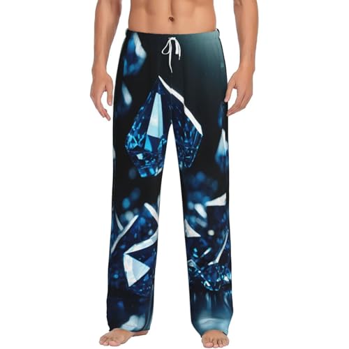 Pantalon de pyjama homme micropolaire chaud à poches latérales et isolation thermique