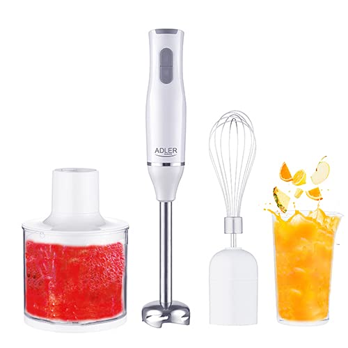Germany technology Hand blender 400W up to 800w max 2 speed chopper 450 ML& beaker 750 ML @ Stainless whisk &Stainless steel foot 1 year warranty