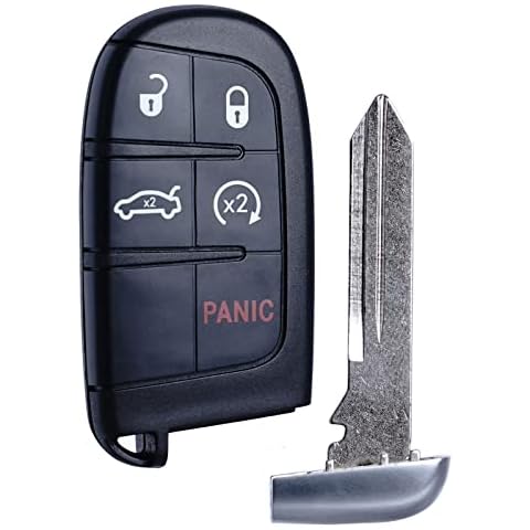 Key Fob Replacement Compatible for Chrysler 300 Dodge Charger 2011 2012 2013 2014 2015 2016 2017 2018 Challenger 2015-2018 Dart 2014-2016 Smart Key Car Keyless Entry Remote Control M3N-40821302 Cover