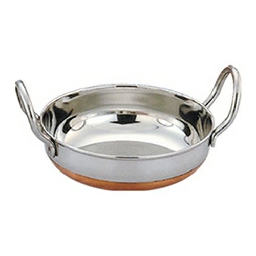 Wok de acero inoxidable y fondo de cobre 14 pulg miniatura 1