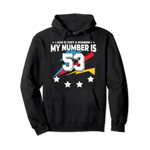 Age Is Just Number - Deportes 53 años de edad, divertido cumpleaños 53 Sudadera con Capucha