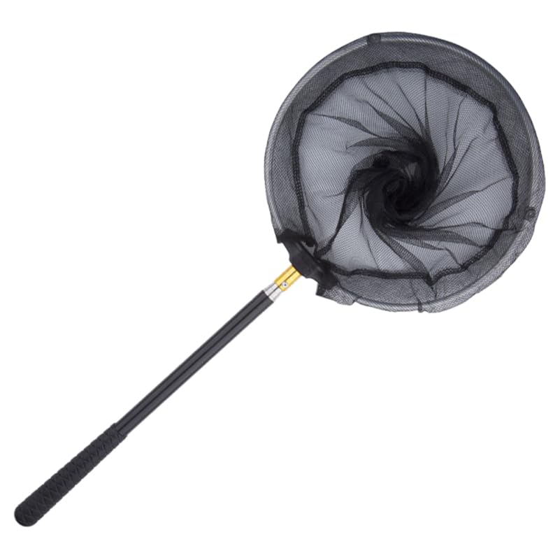 Yarnow Guadino Pesca Telescopico in Alluminio E Acciaio Inox Rete Da Pieghevole Per Laghetto E Acquario Manico Antiscivolo Facile Da Trasportare E Montare Attrezzatura Per Outdoor