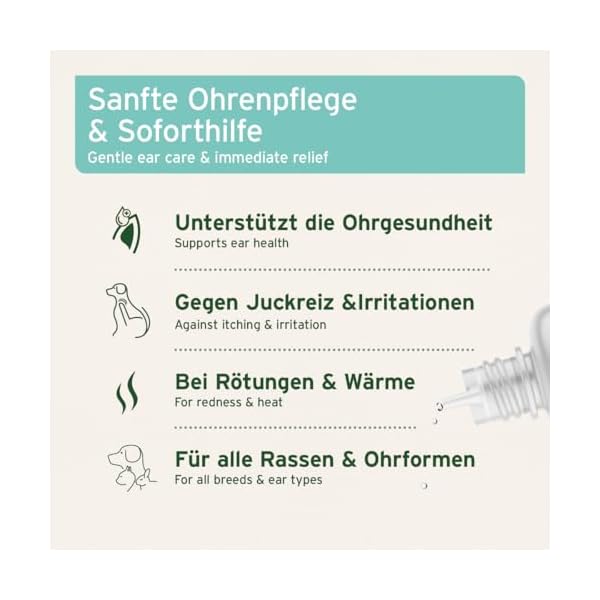 AniForte Ohrentropfen mit kolloidalem Silber 25ppm & Ringelblume 50ml | Für Hunde, Katzen & Kleintiere I Bei Ohrentzündungen, Juckreiz I Ohrenpflege, Ohrenhygiene, Gesunde Ohren – Bild 3