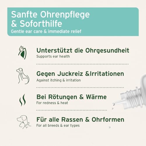 AniForte Ohrentropfen mit kolloidalem Silber 25ppm & Ringelblume 50ml | Für Hunde, Katzen & Kleintiere I Bei Ohrentzündungen, Juckreiz I Ohrenpflege, Ohrenhygiene, Gesunde Ohren – Bild 3