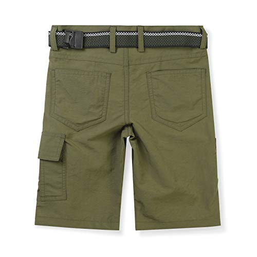 OCHENTA Boys Quick Dry Cargo Shorts Elastic Waist Athletic Shorts for Outdoor Hiking Camping Fishing2
