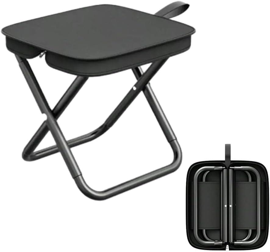 Portable Folding Stool, Portable Collapsible Camp Stool, Lightweight Compact Chair, 11.2Inch Portable Folding Stool for Outdoor Hiking, Backpacking (B0DGKVDV7L) Amazon Price History, Amazon Price Tracker