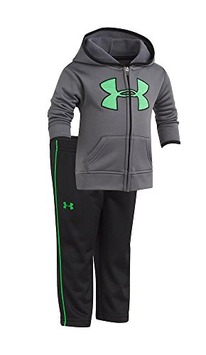 Under Armour Baby Boys' Utility Hoodie Track Set (Graphite (27D92037-03) / Camo Green/Black, 0-3 Months)