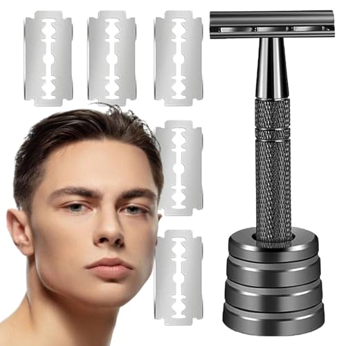 TQEBWUS 男性のためのかみそり、安全性のかみそり - 再利用可能なメンズシェーバー | 多機能パーソナルケア製品、家のためのポータブルシェービングカッター、旅行
