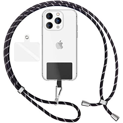 NALIA Colorful Universal Lanyard Phone Case Strap, Adjustable Cord 160 CM Nylon Crossbody Cell Phone Holder