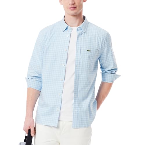 Lacoste Men's Core Collection Regular Fit Long Sleeve Checked Shirt