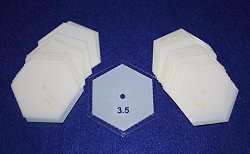 Mylar 3 1/2 Inch Hexagon 51 Piece Set - Quilting/Sewing Templates
