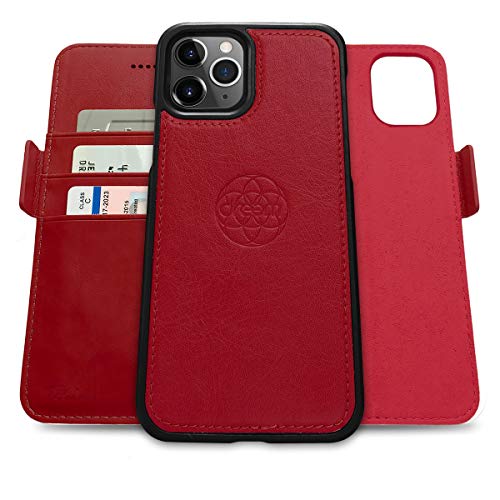 Étui portefeuille iPhone 12 Pro Max Dreem Fibonacci anti-piratage RFID avec coque amovible
