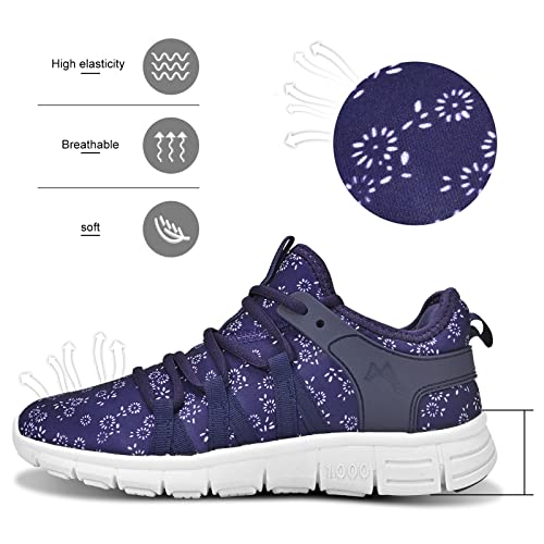Image of INZCOU Running Shoes Lightweight Tennis Shoes Non Slip Gym Workout Shoes Breathable Mesh Walking Sneakers