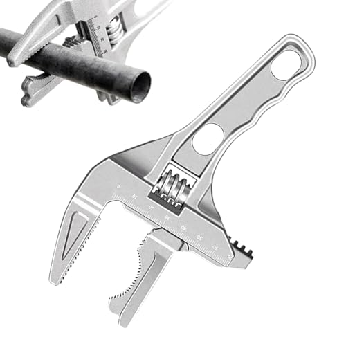 Ahuuen Llave Ajustable Con Bloqueo, Llave Inglesa Ajustable De Servicio Pesado 0.5-7 Cm, Herramientas Manuales Para Fontanería Basura Automóvil Bicicleta Frenos Eléctricos