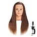 Hairingrid Mannequin Head 24"-26"100% Human Hair Hairdresser Cosmetology Mannequin Manikin Training Head Hair and Free Clamp Holder (R71906LB0418H)
