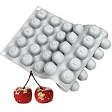 シリコンモールド チェリー シリコーン型 ベーキングモールド チョコレート型 12穴 DIY ケーキ デコレーション ツール 耐熱 皿 装飾キッチン用品