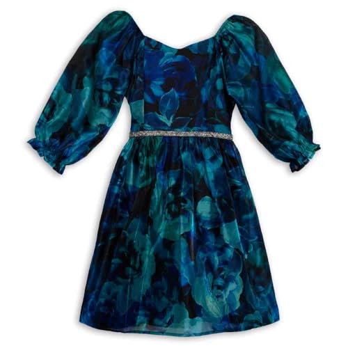 Speechless Girls' Balloon Sleeve Organza Party Dress