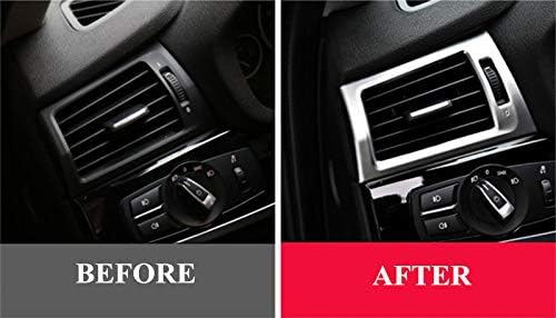 Interior Console Side Air Vent Outlet Trim Cover 2pcs for BMW X3 F25 2011-2017