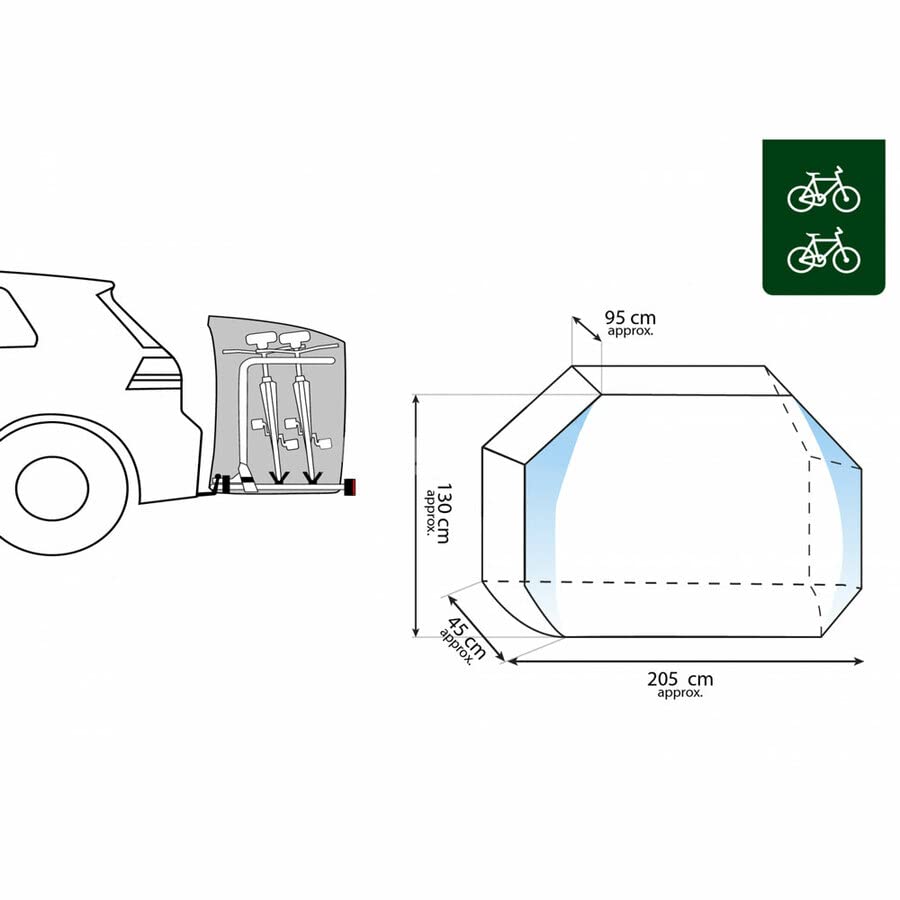 Brunner Bike Cover Tow Bar Fahrradschutzhülle, 1/2