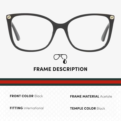 Image of Gucci GG0026O Designer Fashion Eyeglasses Stylish Square Frame Eyewear with Luxury eSHADES Kit - Embrace Sophistication and Elegance