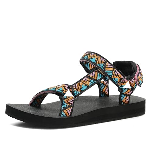 Image of Women's Original Sandals Comfortable Quick-Drying Casual Sport Sandal Walking Hiking Water Sandals With Arch Support