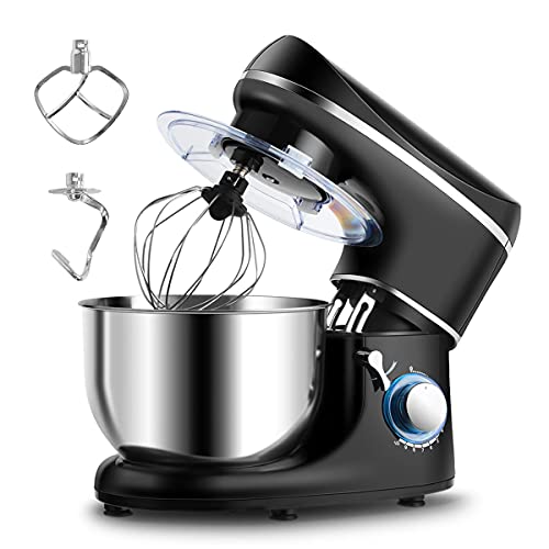 GIANTEX Küchenmaschine 1300W, Rührmaschine Knetmaschine mit 5,5 L-Rührschüssel, 10-stufige Geschwindigkeit Teigmaschine…