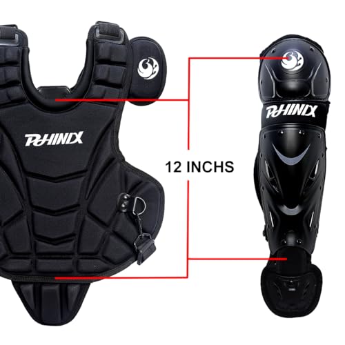 PHINIX Catcher Chest Protector and Leg Guards for Ages 69