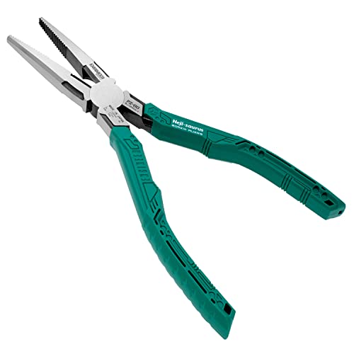 ENGINEER PZ-60 Screw Removal Pliers, 193mm Long Nose Pliers with screw extracting serrated jaws #1