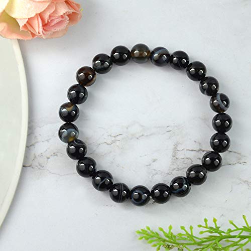 Image of Certified Natural Crystal Stone 8 mm Round Beads Bracelet for Men & Women | Reiki Charged Gemstone Bracelet | Multiple Stone Variants Available