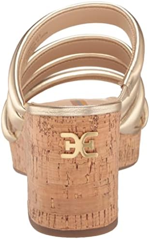 Sam Edelman Women's Yuki Wedge Sandal, Gold Leaf, 8 | Image 2