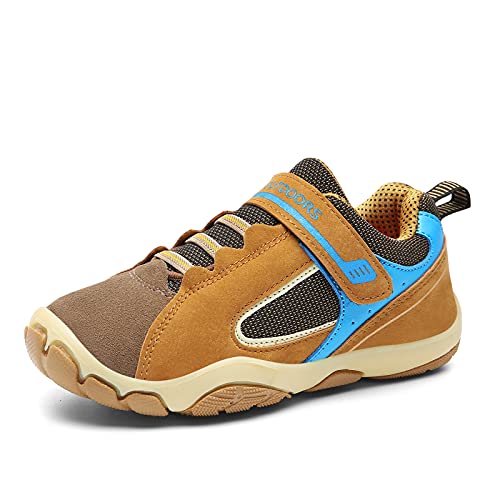 Boys and Girls Brown Sneakers Fashion Casual Sports Walking Shoes Breathable Shoes(Toddler/Little Kid/Big Kid)