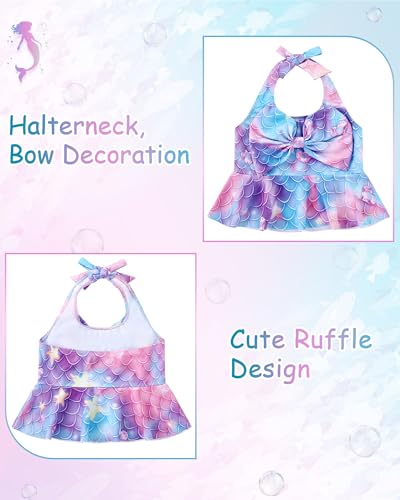 Traje de baño de sirena para niñas ideal para jugar en la playa y piscina 2