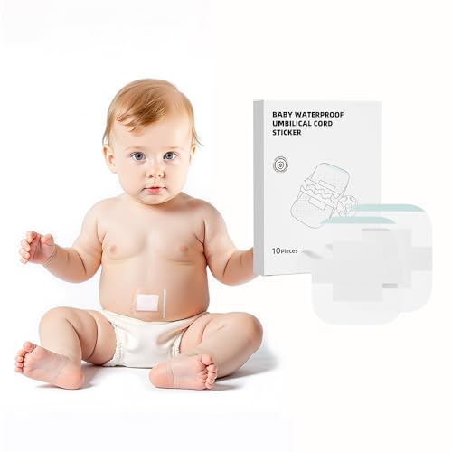 Image of 10pcs Baby Waterproof Umbilical Cord Sticker Kinderia Baby Navel Protection Patch for Colic & Gas Relief, Hernia Belt Alternative for Protruding Belly Button