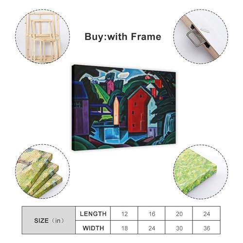 Impression sur toile motif dans l'espace Oscar Bluemner tableau 50x76 - 2