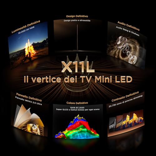 Quarta immagine TCL 98X11L – Smart TV SQD‑Mini LED 4K HDR10+ da 98