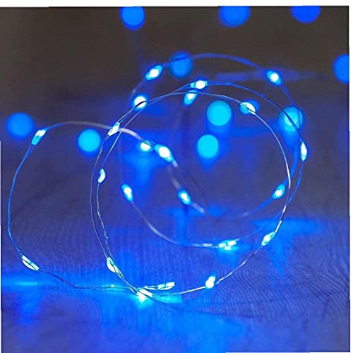 Snaar licht waterdichte afstandsbediening 10m 100 LED Cooper draad fairy lamp (geen batterij) 2 stks blauw - Image 7