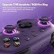 8Bitdo Ultimate 2 Kabelloser 2.4G Controller für PC&Android, TMR Joystick Update, Lange und Kurze Triggersperren, RGB-Feuerring, Kabellose 8Speed Technologie Gaming-Controller mit Ladestation, Lila